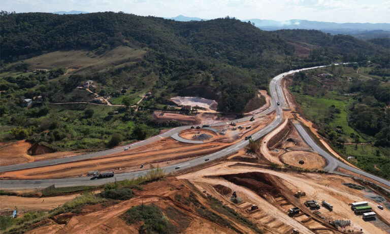 Trevo de São Gonçalo do Rio Abaixo na BR 381 tem mudança na circulação Trevo de São Gonçalo do Rio Abaixo na BR 381 tem mudança na circulação