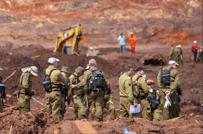 Intervenções feitas pós-rompimento de barragem estão sendo feitas para reparar impactos ambientais provocados pelo rejeito da barragem da mina do Córrego do Feijão, despejada no bioma da bacia do RIo Paraopeba em 2019 - Obras