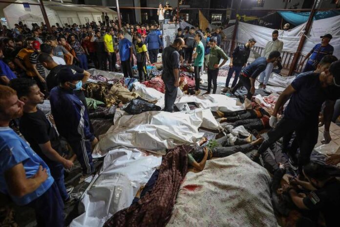 Ataque aéreo de Israel em hospital na Faixa de Gaza mata 500 pessoas