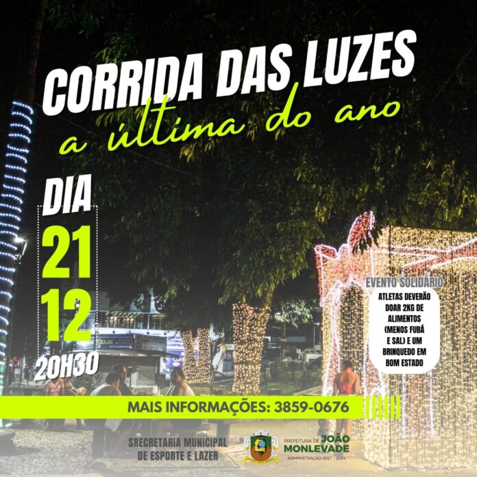 João Monlevade realiza Corrida das Luzes para celebrar o natal