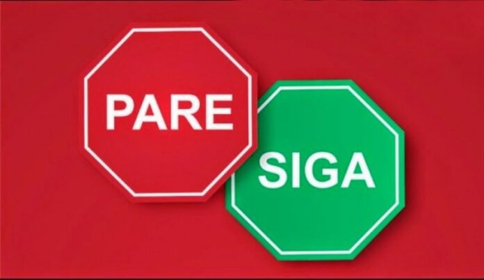 Como medida preventiva da Vale, sistema pare e siga é implantado na BR-356, próximo à barragem Vargem Grande