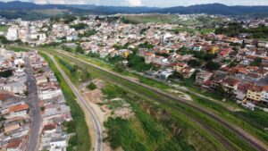 vista parcial dos tres ramais ferroviarios de itabira bairro novo amazonas