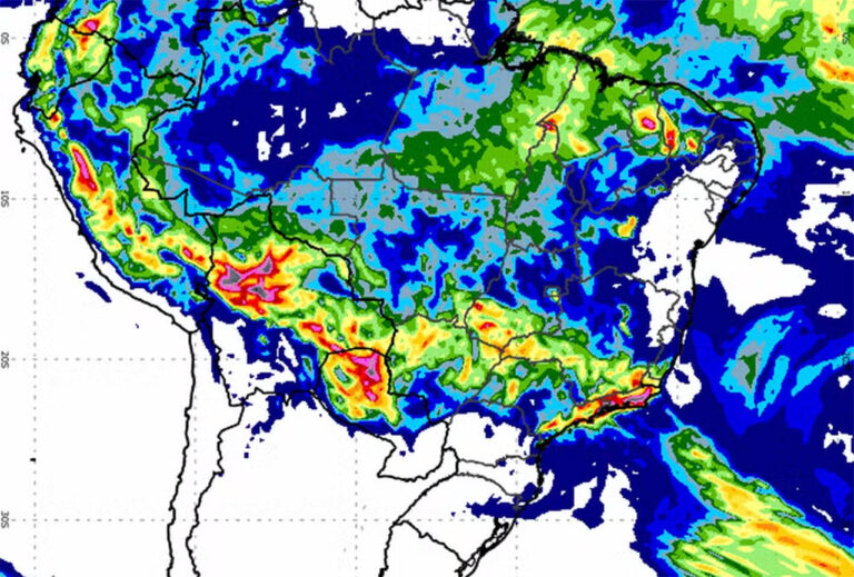Instabilidade no tempo aponta para riscos de 200mm de chuvas em algumas regiões; Chegada da frente fria traz riscos de alagamentos e deslizamento de terra
