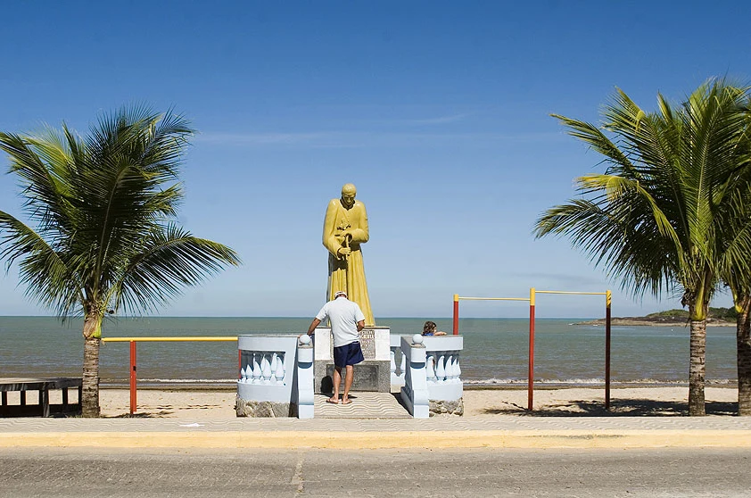 Cidade de Anchieta, no Espirito Santo, que abriga um mineroduto da Samarco