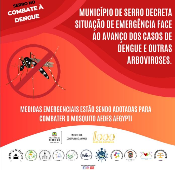 dengue-serro-situacao-emergencia Diante do aumento dos casos de dengue, prefeitura de Serro decreta situação de emergência