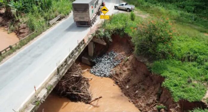 Sem Título-7 Manutenção emergencial em ponte próxima ao trevo de Jaguaraçu obrigará motoristas a procurar rotas alternativas; BR-381 ficará fechada por 10 horas, segundo o DNIT