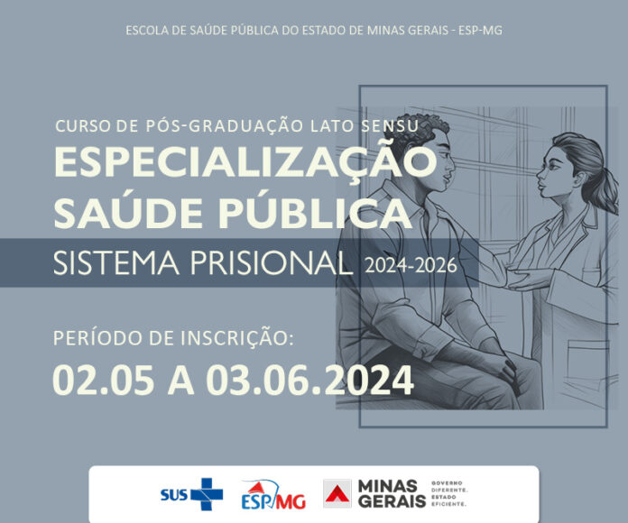 ESP-MG abre 40 vagas para curso de 'Especialização em Saúde Pública'