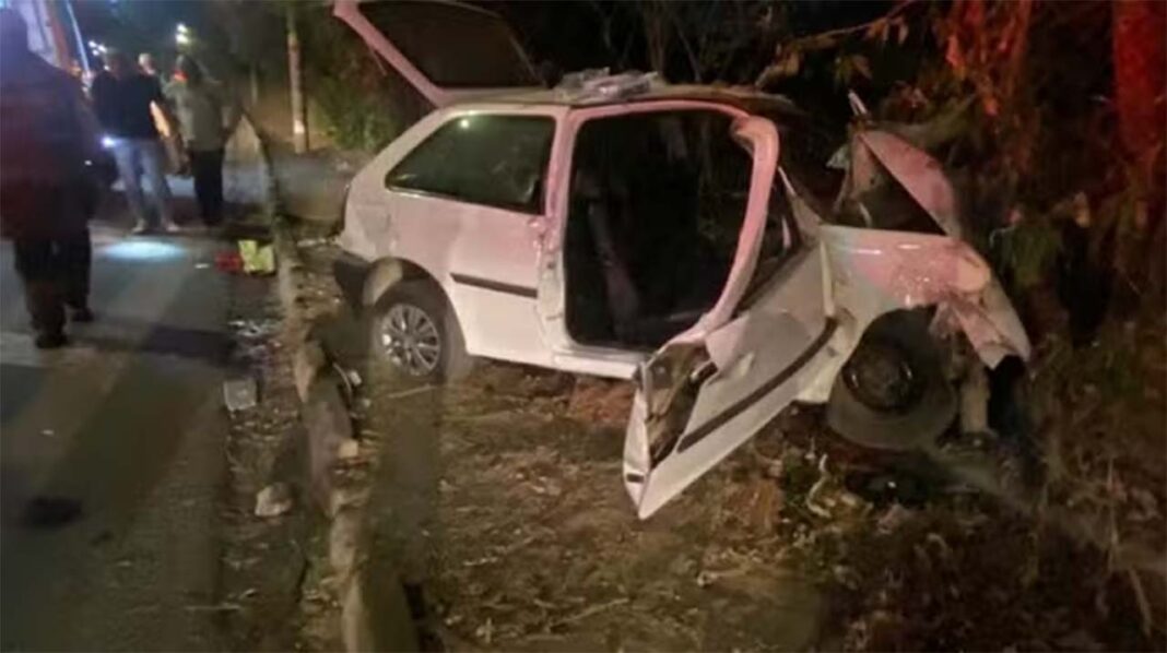 Sem Título-13 Mãe da menina estava internada em estado grave desde sábado, quando o carro em que a família viaja se chocou contra uma árvore na BR-381; Alcoolizado e inabilitado, motorista foi preso no momento do acidente