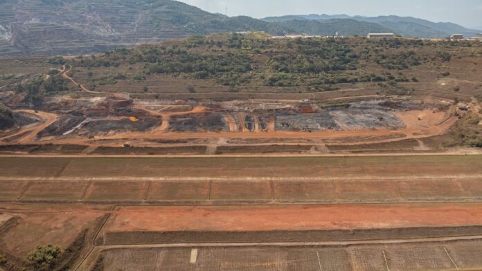 w38tq6xg Barragem Sul Superior, em Barão de Cocais (MG): estrutura teve o nível de emergência reduzido nesta segunda-feira