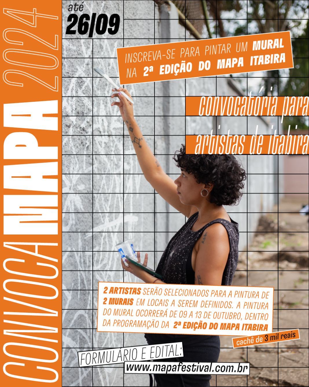 Os interessados em participar da 2ª edição do Mostra de Arte Pública devem se inscrever gratuitamente até o dia 26 de setembro.