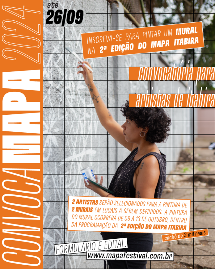 Os interessados em participar da 2ª edição do Mostra de Arte Pública devem se inscrever gratuitamente até o dia 26 de setembro.