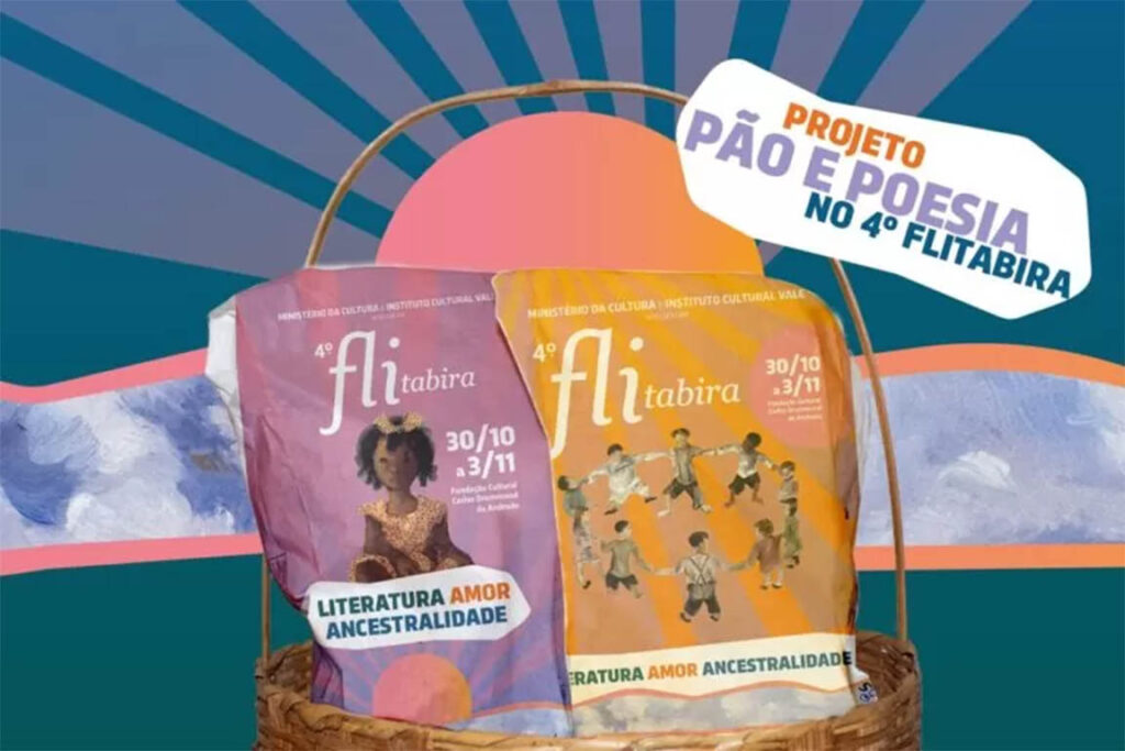 Projeto Pão e Poesia mobiliza padarias e supermercados da cidade com a distribuição de poemas nas embalagens; Ação com os estabelecimentos antecede a realização do festival