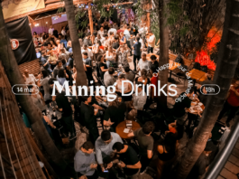 O Mining Drinks 2025 acontecerá no dia 6 de fevereiro, das 18h00 às 22h00, no Andrade ColaborAtivo em Belo Horizonte (MG)