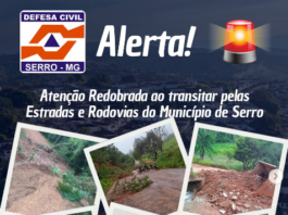 Entre os danos registrados em Serro, estão pontes comprometidas, erosões em taludes e barrancos, quedas de árvores, pontos de alagamento, além de outras situações emergenciais que oferecem riscos à segurança da população