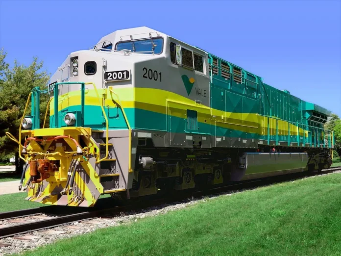 Vale-Locomotive1 O plano de renovação das frotas da EFVM e EFC está alinhado com os esforços da Vale em contribuir para a descarbonização do setor ferroviário
