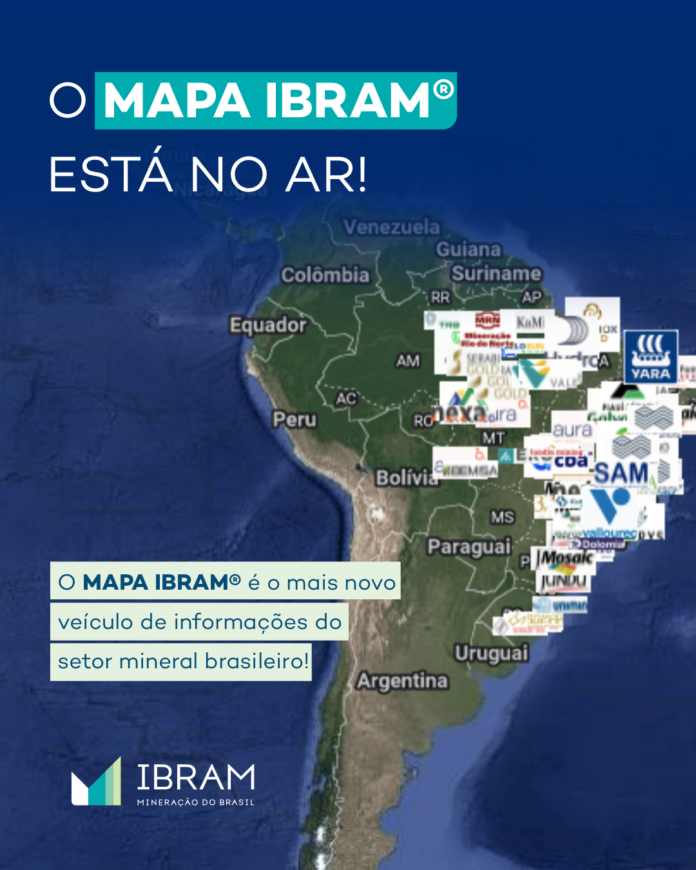 O MAPA IBRAM®️ se destaca pela sua interface interativa e dinâmica, permitindo o acesso direto a dados relevantes sobre projetos minerais