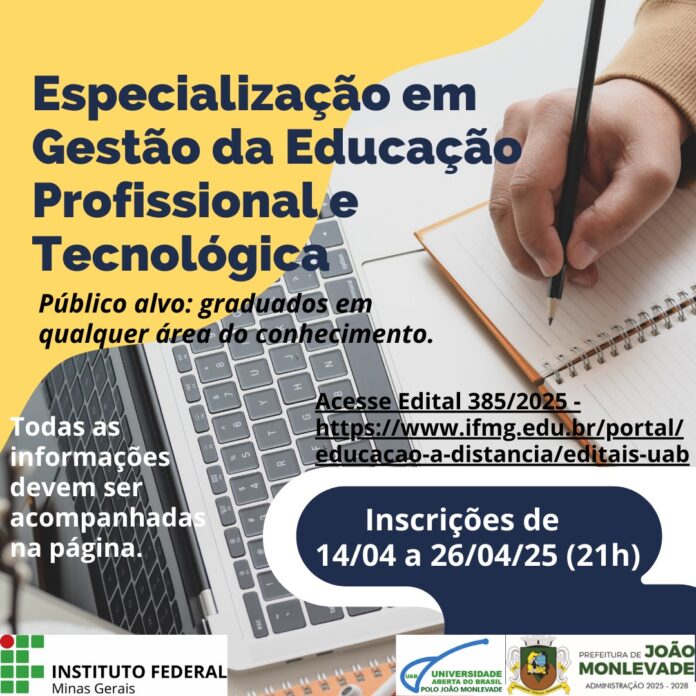 Podem se inscrever na pós-graduação candidatos graduados em qualquer área do conhecimento, desde que possuam diploma reconhecido pelo Ministério da Educação