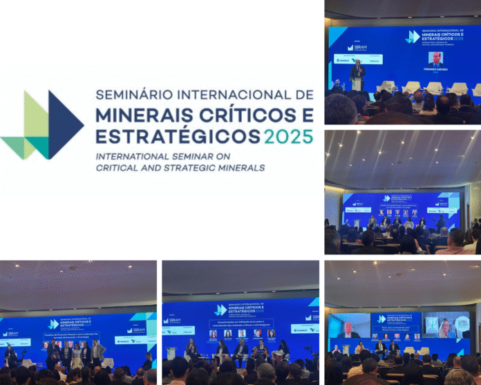 Design sem nome Com painéis ao longo de todo o dia, o seminário colocou em pauta temas fundamentais para o futuro da mineração: desde inovação tecnológica e infraestrutura até o papel do Brasil nas negociações climáticas e na nova geopolítica dos minerais críticos e estratégicos