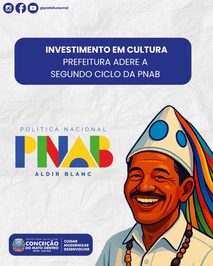 Imagem do WhatsApp de 2025-05-30 à(s) 11.12.52_e4a297ec A Política Nacional Aldir Blanc de Fomento à Cultura (PNAB), instituída pela Lei nº 14.399 de 8 de julho de 2022, tem como objetivo promover o desenvolvimento cultural em todos os estados, municípios e no Distrito Federal. Com recursos previstos até 2027.