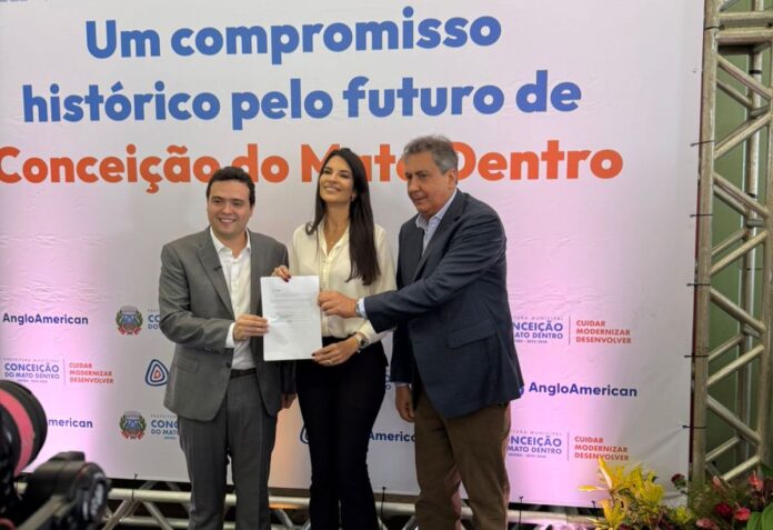 Um marco histórico jamais visto na região! Contrato milionário entre a prefeitura de Conceição do Mato Dentro e a Anglo American foi assinado nesta quarta-feira (11).