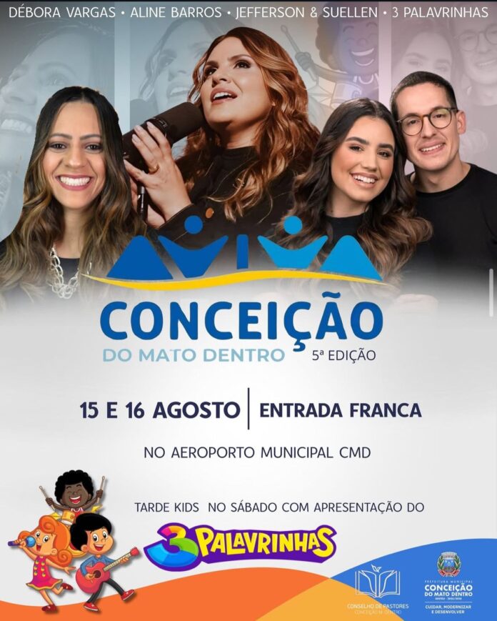 Imagem do WhatsApp de 2025-08-15 à(s) 12.36.39_18e9eceb Shows com Aline Barros e Jefferson e Suelen prometem agitar o Festival Aviva.