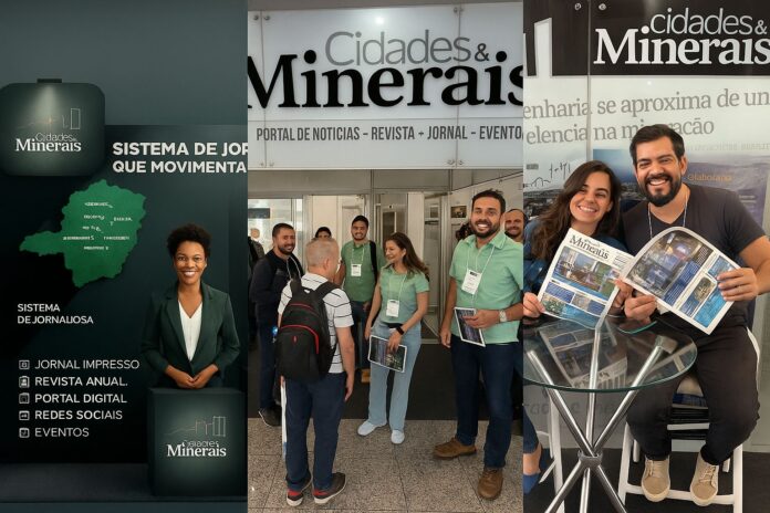 Com estande próprio e o lançamento da edição especial do jornal impresso durante a Exposibram 2025, o Cidades e Minerais reafirma sua posição como um dos maiores ecossistemas de jornalismo para mineração do Brasil, fortalecendo o elo entre empresas, municípios e sociedade