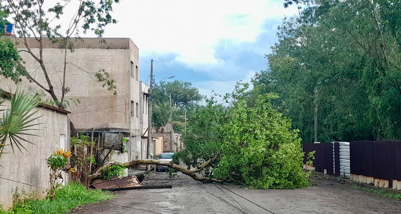 Chuva de granizo e ventos fortes causam estragos em Ipatinga 1 Chuva de granizo e ventos fortes causam estragos em Ipatinga