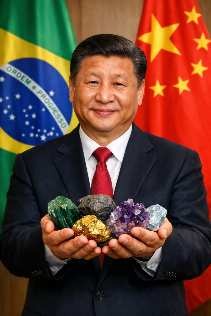 A China comprou mais de R$ 100 bilhões em minerais do Brasil em 2025, consolidando sua posição como o maior comprador. Entenda os impactos dessa relação estratégica para as economias dos dois países