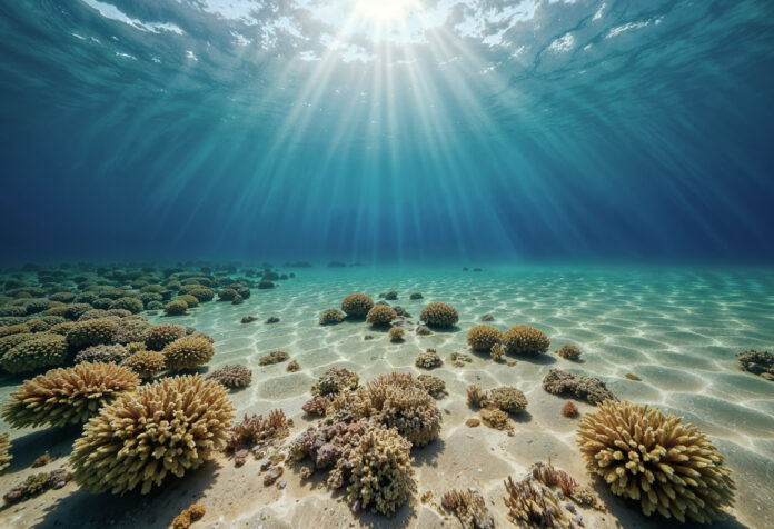 underwater-scene-with-coral-reef-sun-rays A Câmara dos Deputados aprovou uma proposta que altera o Código de Mineração, criando novas regras para a exploração de minérios no leito oceânico, com licenciamento ambiental e autorização da ANM