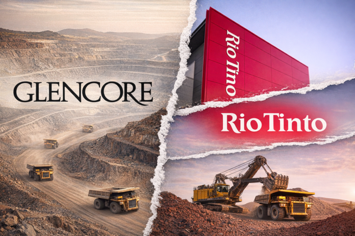 ChatGPT Image 6 de fev. de 2026, 15_52_49 Glencore e Rio Tinto encerram negociações para fusão que poderia criar uma gigante de US$ 260 bilhões. Descubra os detalhes sobre o impasse e os impactos no mercado financeiro