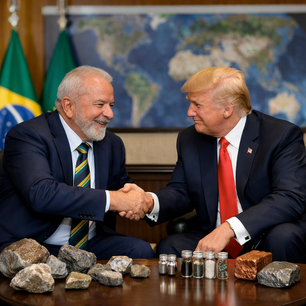 O presidente Luiz Inácio Lula da Silva confirmou um encontro com Donald Trump em março, para dialogar temas econômicos e estratégicos entre os dois países, como os minerais críticos