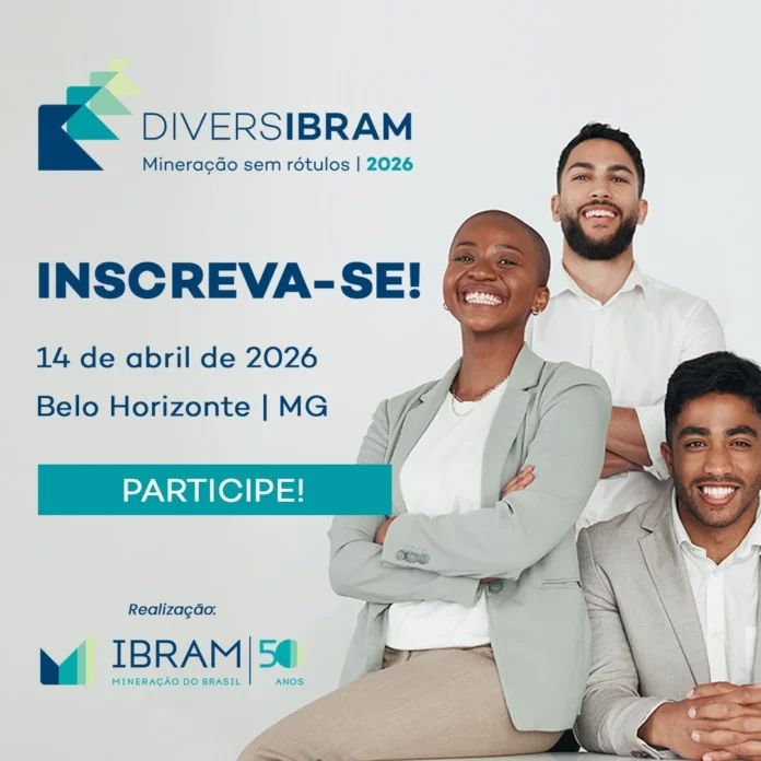 Diversibram 2026 será realizado em 14 de abril, em Belo Horizonte, reunindo lideranças da mineração para debater diversidade, equidade e inclusão no setor mineral brasileiro