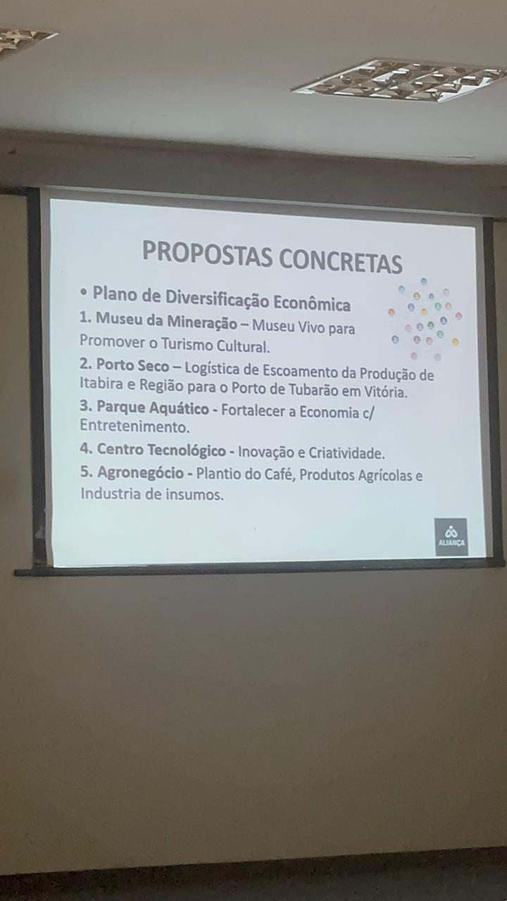 Empresários debatem grandes projetos para impulsionar a diversificação econômica de Itabira