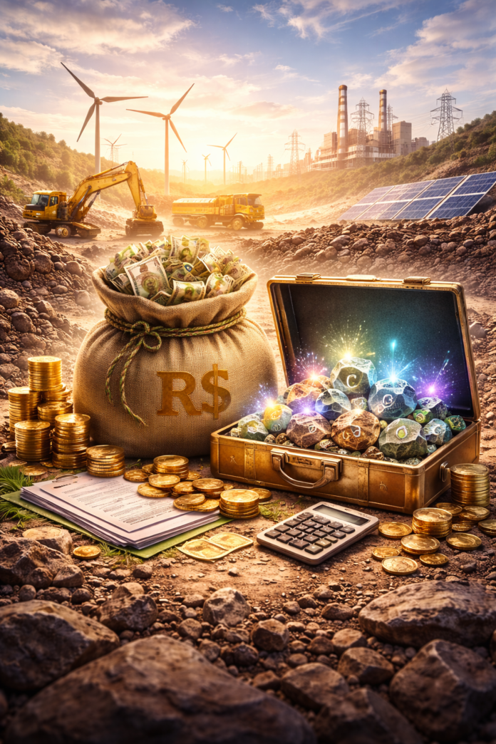 Brasil propõe fundo garantidor de R$ 5 bilhões para minerais críticos, com foco em facilitar crédito e destravar projetos no setor mineral.
