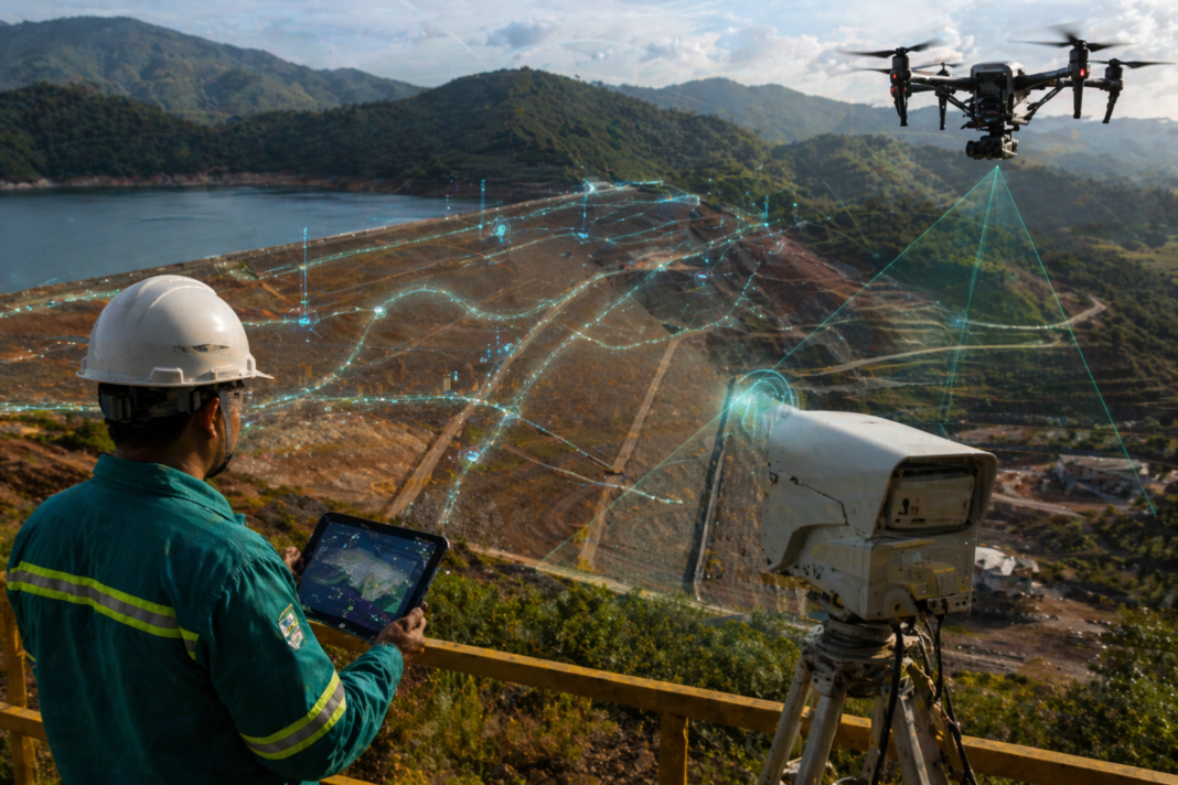 A Vale utiliza radares, drones, satélites e inteligência artificial no monitoramento de barragens e já investiu mais de US$ 5 bilhões em ações de segurança e descaracterização
