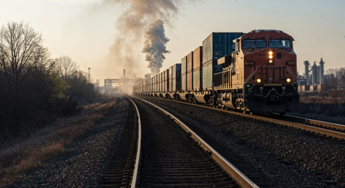 freight-train-tracks-with-smoke ANTT deve aprovar renovação da concessão da Ferrovia Centro-Atlântica por 30 anos, com previsão de R$ 30 bilhões em investimentos em infraestrutura ferroviária no Brasil