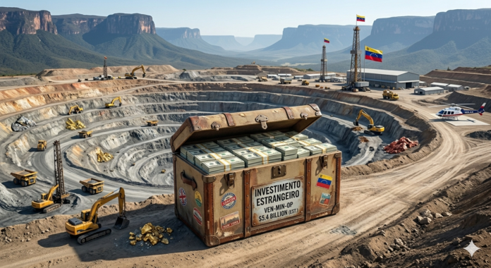Venezuela fecha acordos que podem gerar R$ 11 bilhões em exportações minerais e amplia abertura do setor a investidores estrangeiros.