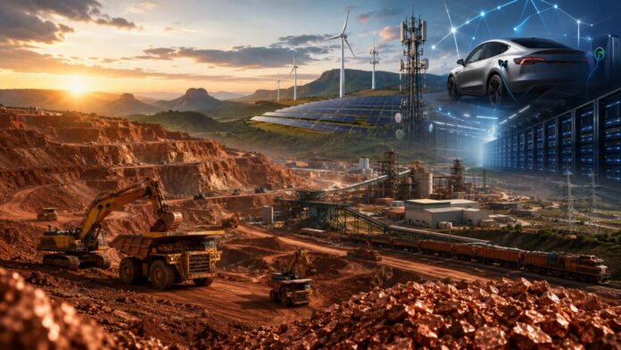 Linha fina: Cobre ganha protagonismo na estratégia da Vale em meio ao avanço da eletrificação, inteligência artificial, energia renovável e pressão global por oferta do metal até 2040