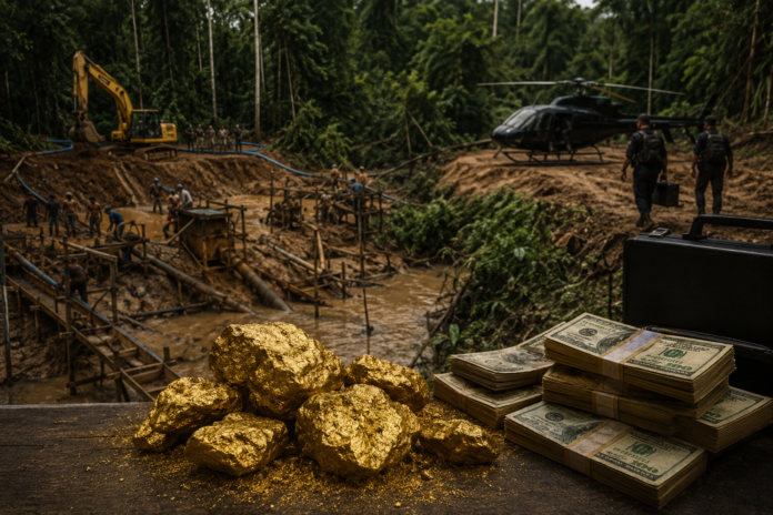 Estudo aponta que 26,8 toneladas de ouro foram comercializadas com respaldo de licenças suspeitas na Amazônia, movimentando bilhões de dólares e levantando novos questionamentos sobre o combate ao garimpo ilegal.