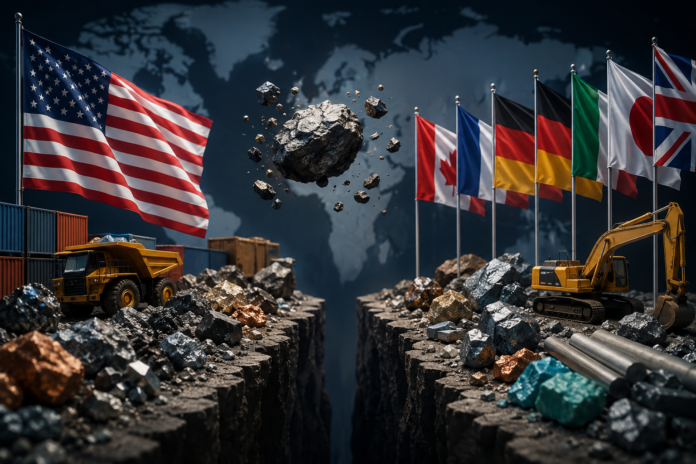 Proposta dos Estados Unidos para apoiar preços de minerais críticos gera divergências entre países do G7 e empresas do setor. Debate envolve subsídios, governança e redução da dependência da China