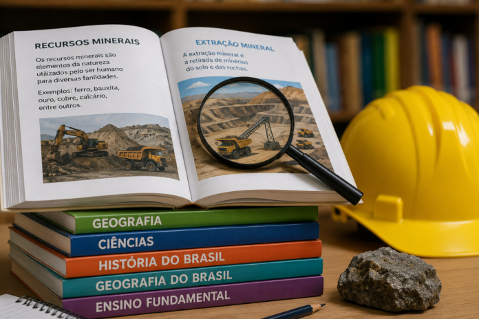 Setor da mineração defende revisão de conteúdos presentes em livros distribuídos pelo PNLD e busca ampliar o debate sobre a representação da atividade em mais de 213 milhões de exemplares entregues às escolas públicas