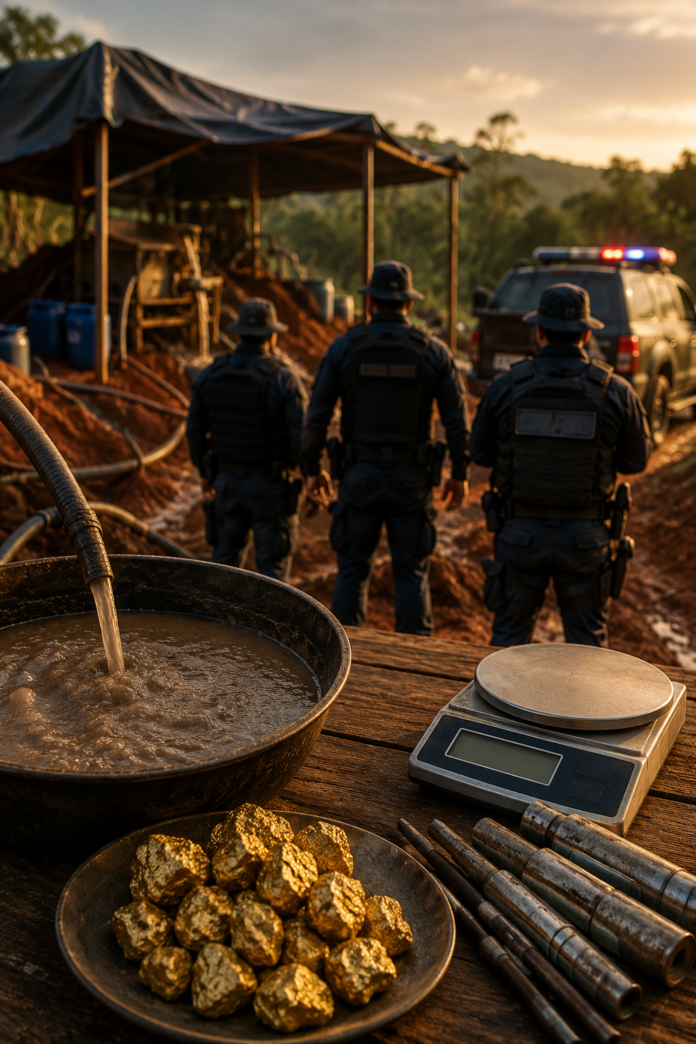 A Operação Lixiviação II cumpriu 10 mandados na Bahia para investigar a continuidade da extração ilegal de ouro, uso de cianeto em laboratórios clandestinos e suspeitas de lavagem de dinheiro