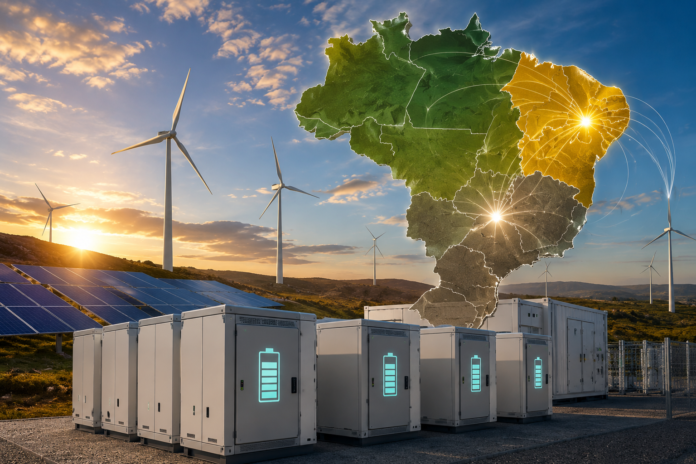 Primeiro leilão brasileiro de armazenamento de energia prevê contratação de 2 GW em baterias, prioriza Minas Gerais e Nordeste e impulsiona a expansão das fontes renováveis