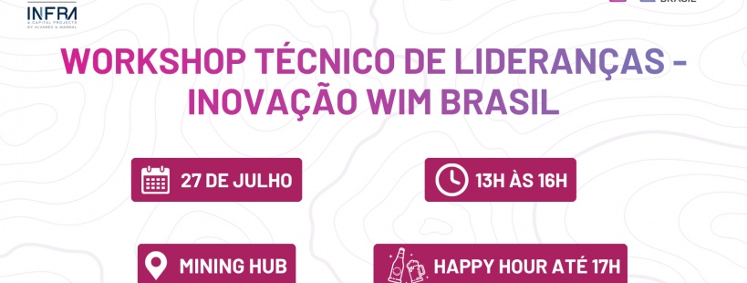 Workshop de Lideranças sobre Inovação na Mineração acontece em 27 de julho no Mining Hub, reunindo especialistas para debater tendências, tecnologia e futuro do setor mineral.