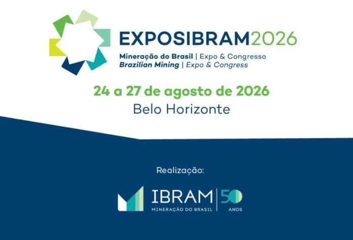A Exposibram 2026 será realizada entre os dias 24 e 27 de agosto, em Belo Horizonte. O Cidades & Minerais marcará presença com um stand especial e fará a cobertura do maior evento da mineração brasileira.