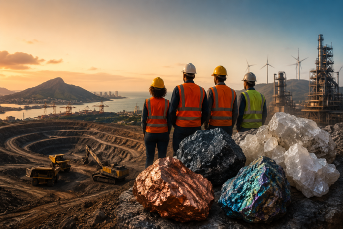 Espírito Santo pode gerar 25 mil empregos até 2050 com minerais críticos, impulsionado por portos, logística, processamento e novas indústrias