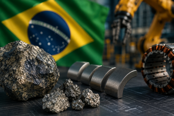 ChatGPT Image 28 de ago. de 2026, 16_14_21 Brasil pode levar até 2035 para dominar a produção nacional de ímãs permanentes de terras raras, segundo coordenador do CIT Senai ITR
