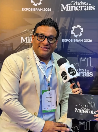 Mais de 5 milhões de pessoas estão ligadas direta, indiretamente ou de forma induzida à mineração no Brasil, segundo André Viana, que também destacou a participação feminina e o papel dos trabalhadores na transformação do setor durante a Exposibram 2026.
