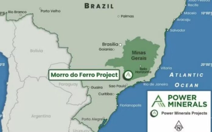 morrodoferro Projeto Morro do Ferro, em Poços de Caldas, tem estimativa inicial de até 10,7 milhões de toneladas de material com óxidos de terras raras