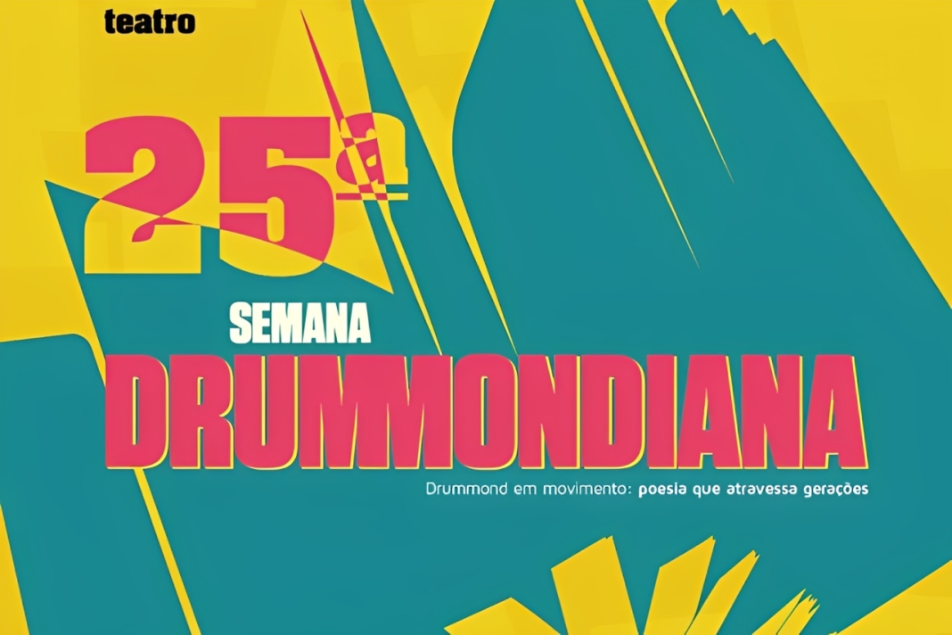 25ª Semana Drummondiana promove palestras gratuitas sobre Carlos Drummond de Andrade, textos inéditos e a relação entre Drummond e Belchior